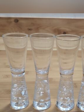 Timo Sarpaneva for Iittala Vintage Arkipelago Shot Snaps Glasses Set Of 4 VTG 5"